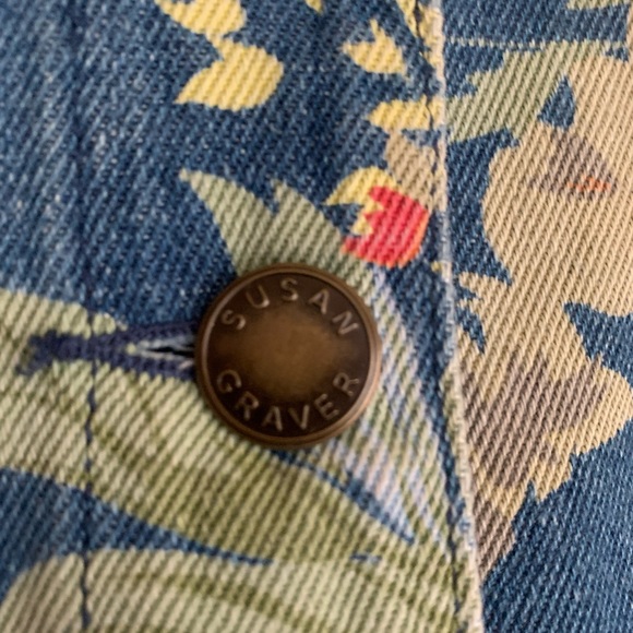 Retro Susan Graver Denim Jacket - Picture 4 of 5